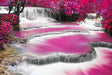 Cotton Candy Cascade Waterfall Canvas Wall Art
