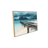 Tranquil Pier Coastal  A Perfect Ocean-Inspired Decor - Canvas Wall Art