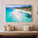 Turquoise Paradise Scenic Beach Decor - Canvas Wall Art 