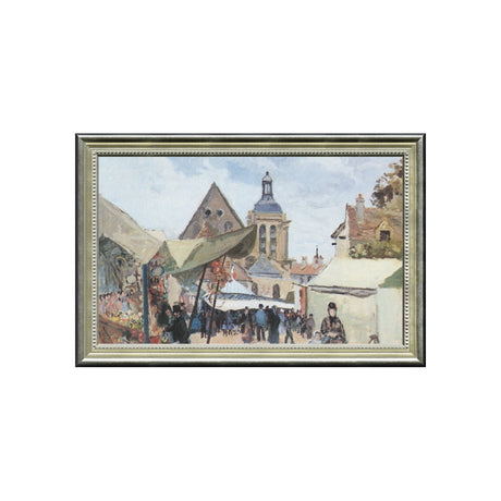 The Market At Pontoise By Camille Pissarro