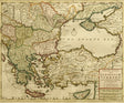 Antique Eastern Europe Map Canvas Wall Art