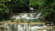Emerald Cascade Waterfall Canvas Wall Art