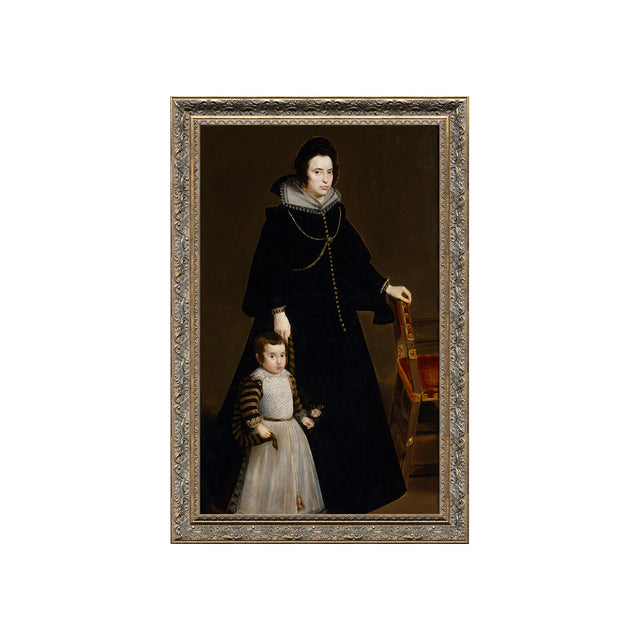 Portrait Of Doña Antonia De Ipeñarrieta y Galdós And Her Son Don Luis By Diego Velázquez