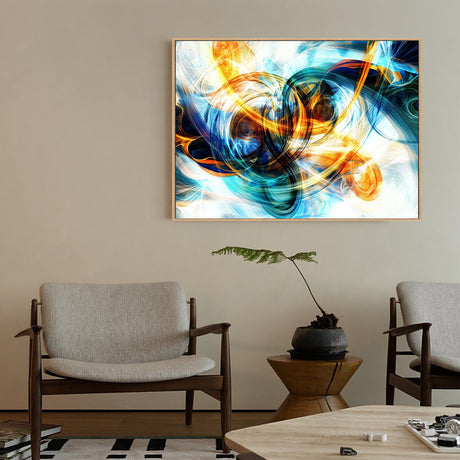 Radiant Whirlwind: Vibrant Canvas Wall Art