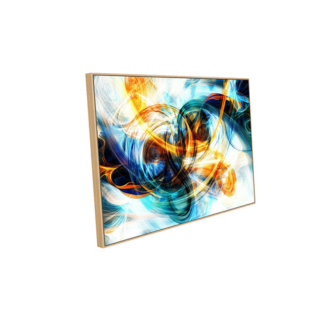Radiant Whirlwind: Vibrant Canvas Wall Art