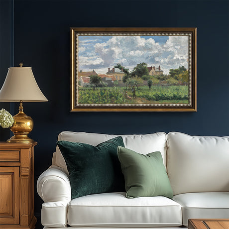 The Vineyard At Eragny By Camille Pissarro