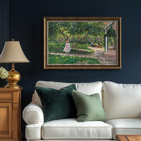 The Garden At Eragny By Camille Pissarro