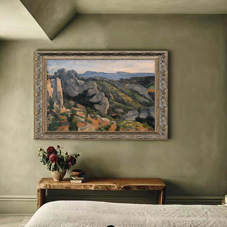 Rochers à l'Estaque (Rocks At L'Estaque) By Paul Cézanne