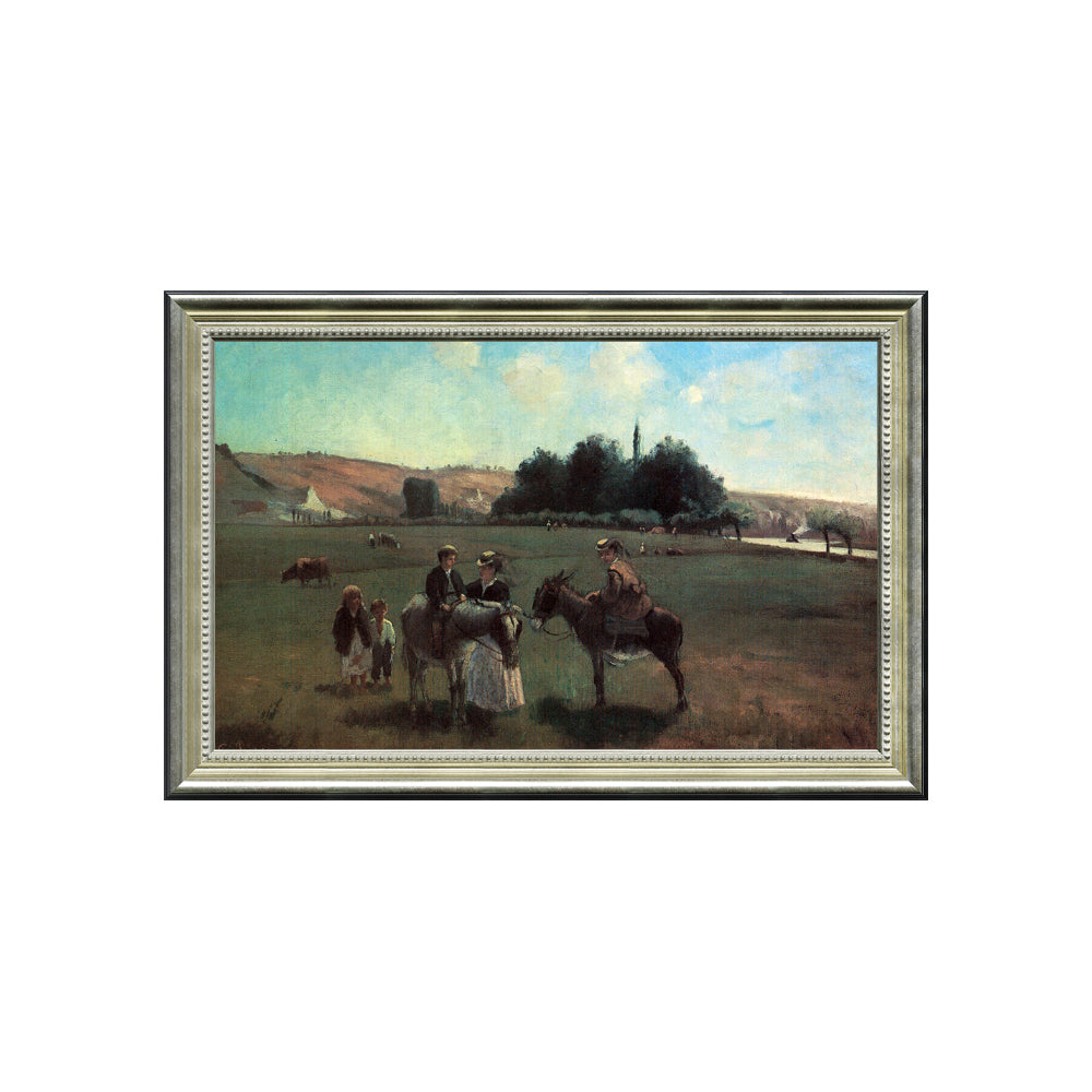 Donkey Ride In La Roche-Guyon By Camille Pissarro