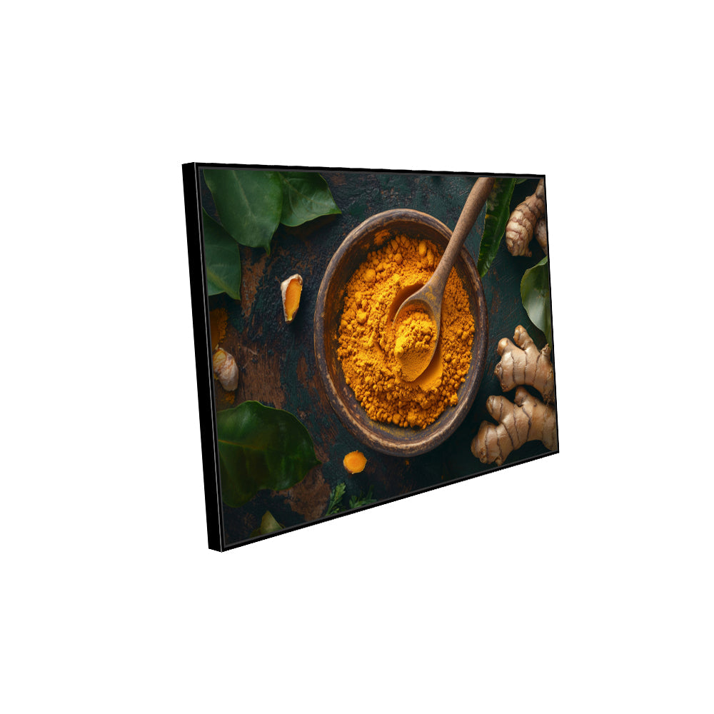 Rustic Turmeric and Ginger Canvas Wall Art