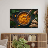 Rustic Turmeric and Ginger Canvas Wall Art