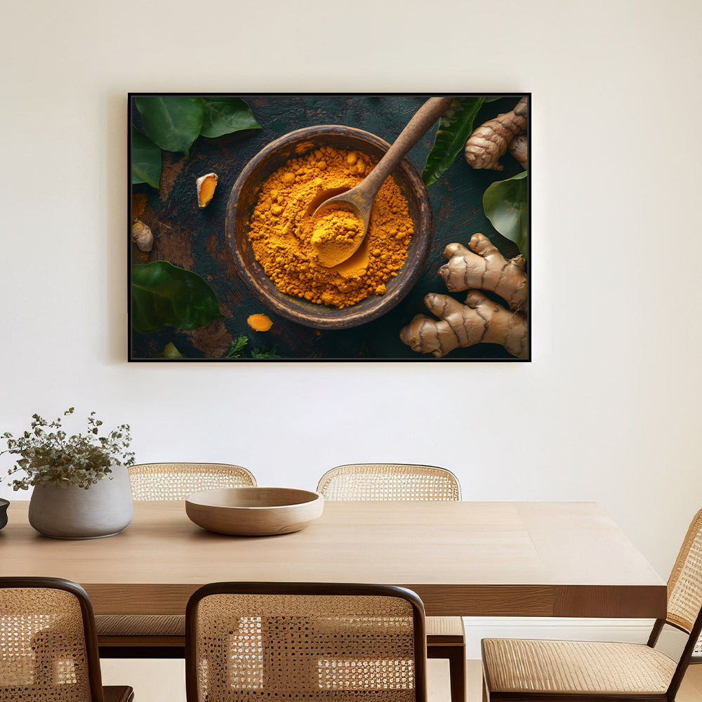 Rustic Turmeric and Ginger Canvas Wall Art