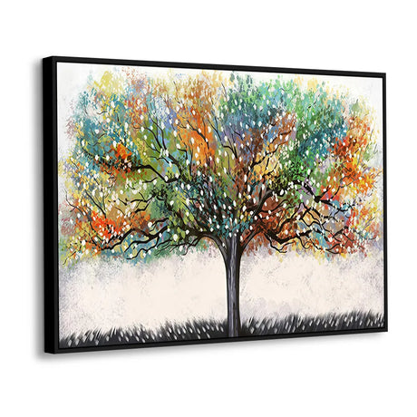 Vibrant Autumn Tree - Tree Canvas Wall Art