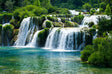 Verdant Cascade Symphony Canvas Wall Art
