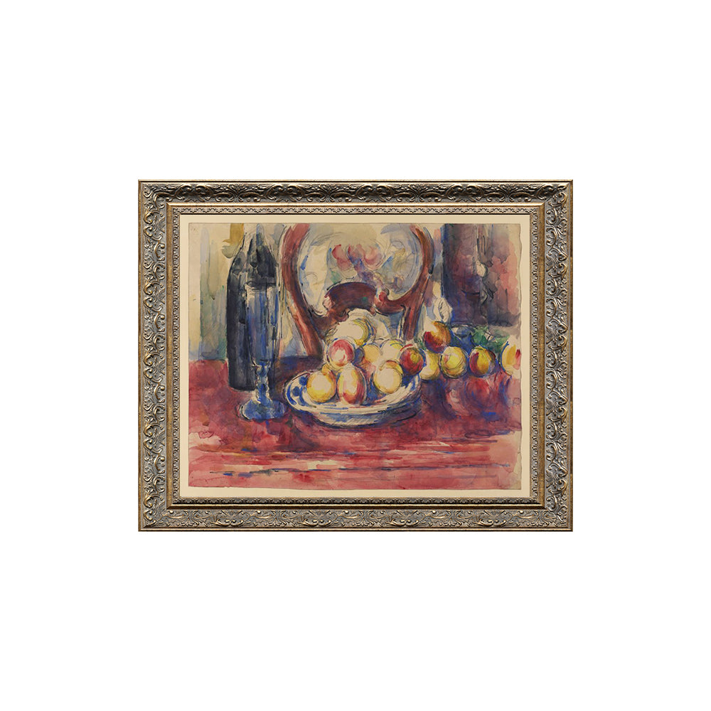 Apples And Bottle By Paul Cézanne