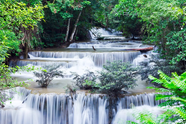 Tranquil Cascade Layers Canvas Wall Art