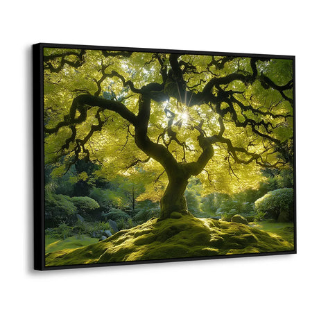 Enchanting Sunlit Tree Canvas Wall Art