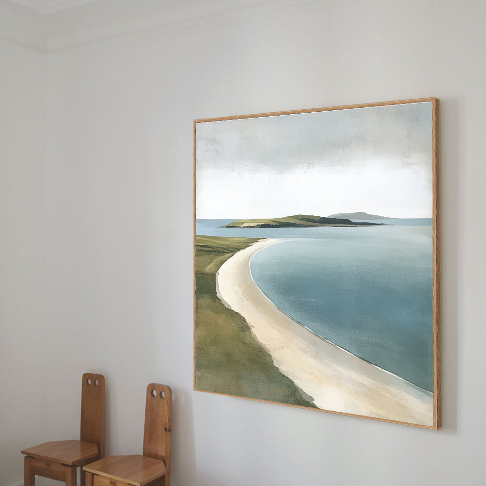 Coastal Shoreline Serenity Canvas Wall Art