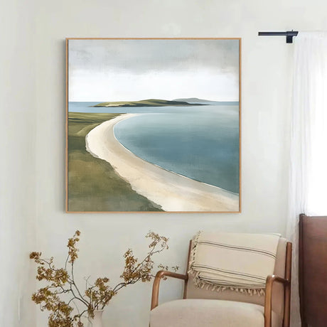 Coastal Shoreline Serenity Canvas Wall Art