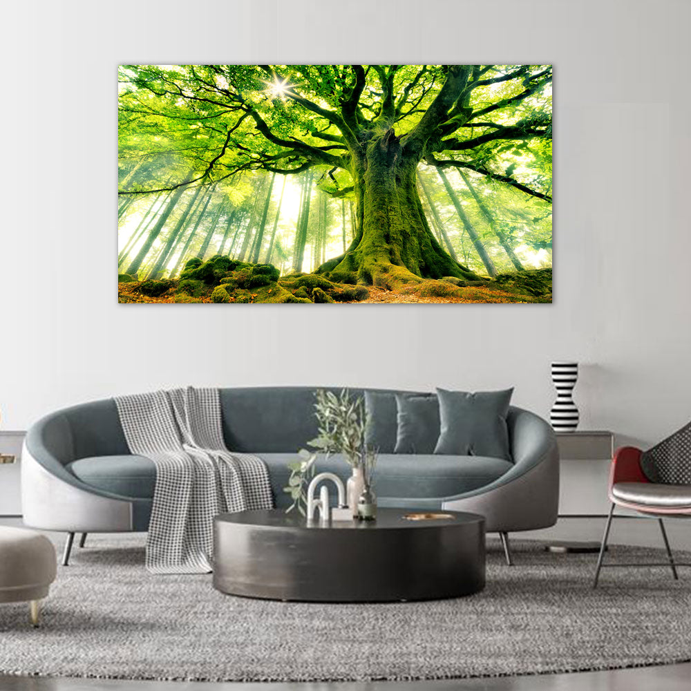 Majestic Forest Tree Canvas Wall Art