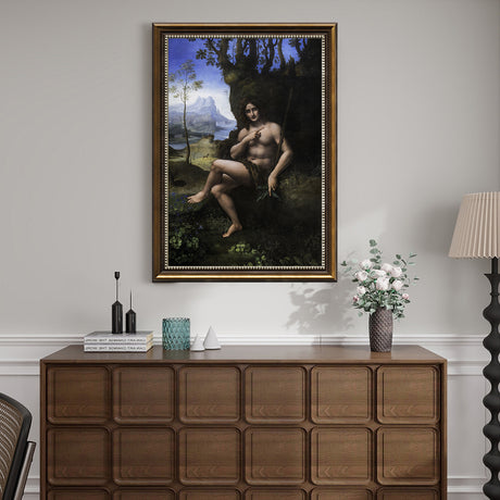 Saint John the Baptist" Wall Art – Leonardo da Vinci's Timeless Masterpiece