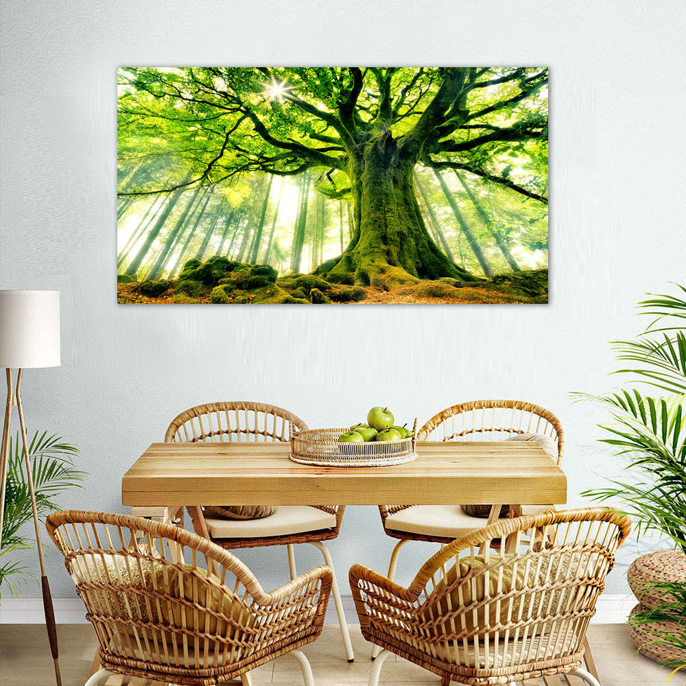 Majestic Forest Tree Canvas Wall Art