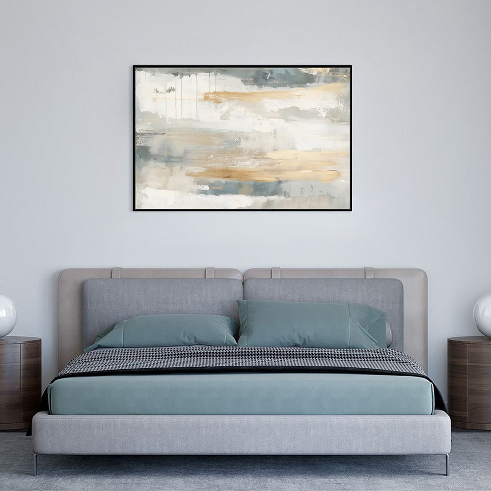 Gold & Grey Canvas Wall Art