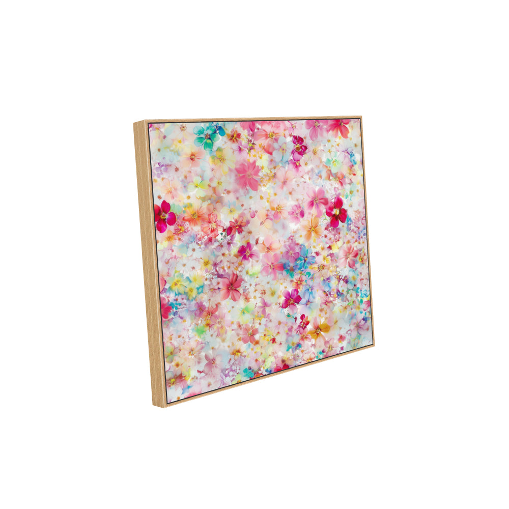 Vibrant Floral Bloom Canvas Wall Art - Colorful Home Decor