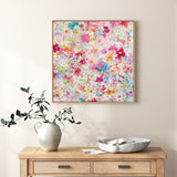 Vibrant Floral Bloom Canvas Wall Art - Colorful Home Decor
