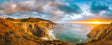 Sunset Over Bixby Bridge Canvas Wall Art