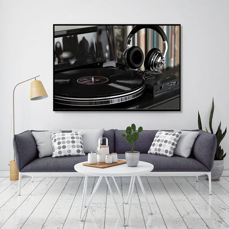  Canvas Wall Art - Vintage Vinyl Record Player