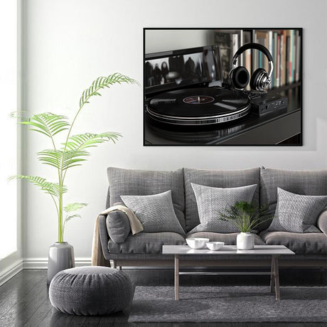  Canvas Wall Art - Vintage Vinyl Record Player