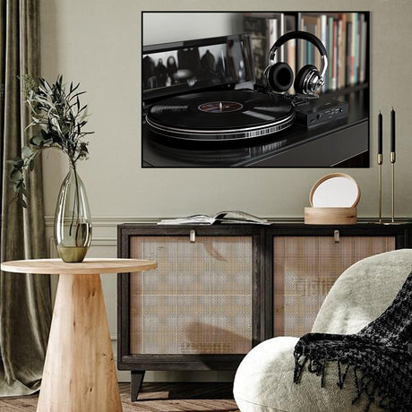  Canvas Wall Art - Vintage Vinyl Record Player