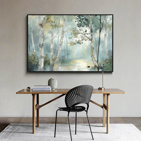 Serene Birch Forest Canvas Wall Art