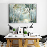 Serene Birch Forest Canvas Wall Art