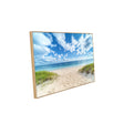 Tranquil Beach Path with Ocean View-Canvas Wall Art