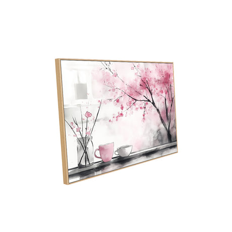 Canvas Wall Art - Serene Cherry Blossom Scene