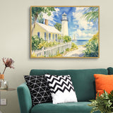 Canvas Wall Art - Coastal Lighthouse Retreat