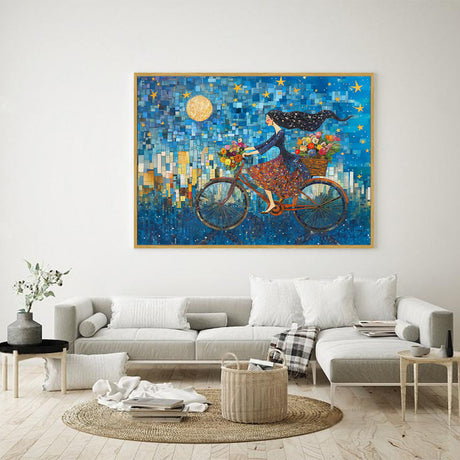 Canvas Wall Art - Whimsical Night Ride