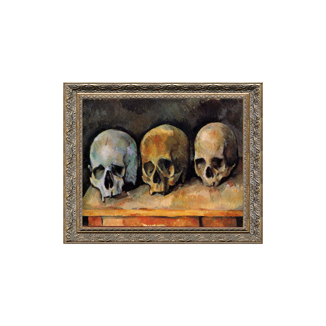 The Three Skulls By Paul Cézanne