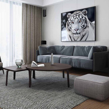 Canvas Wall Art - Majestic White Tiger