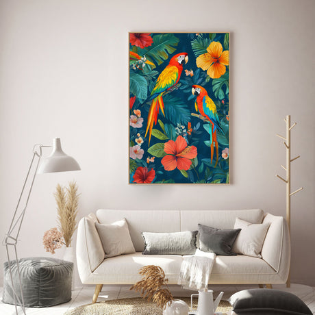 Vibrant Tropical Canvas Wall Art