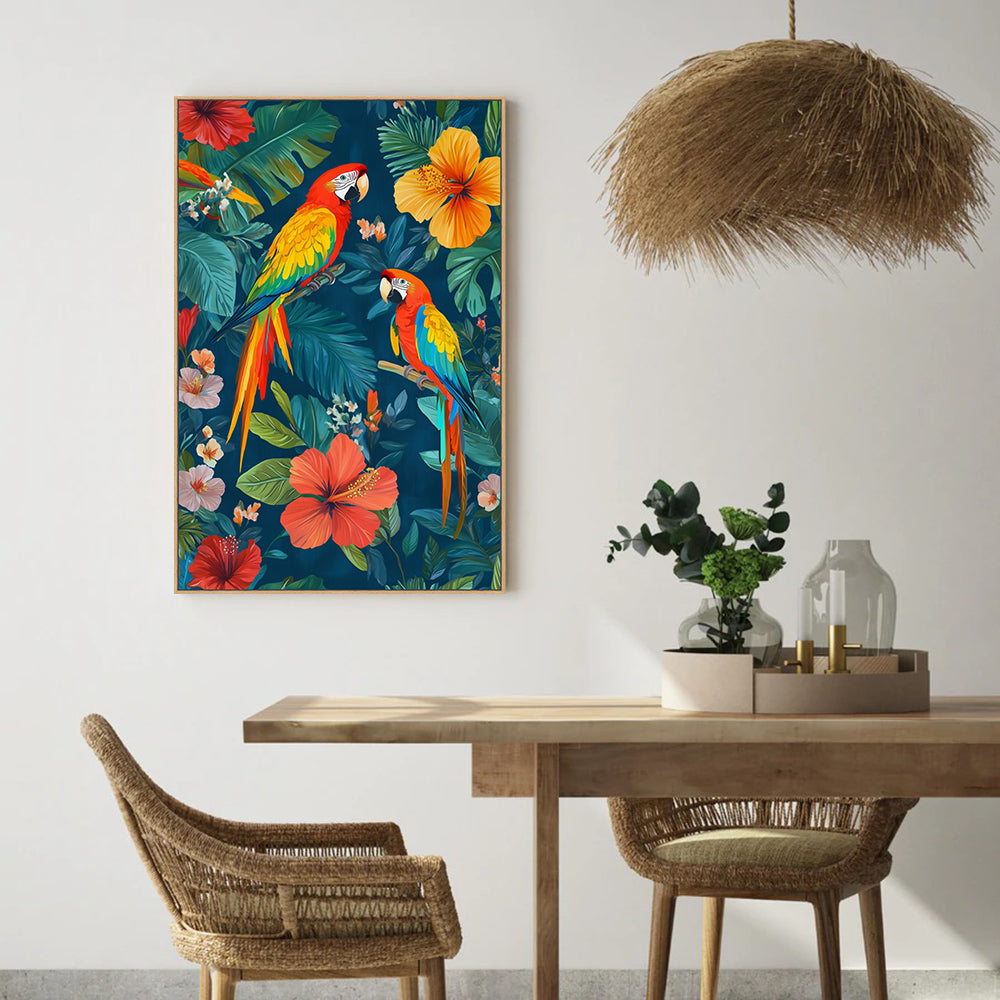 Vibrant Tropical Canvas Wall Art