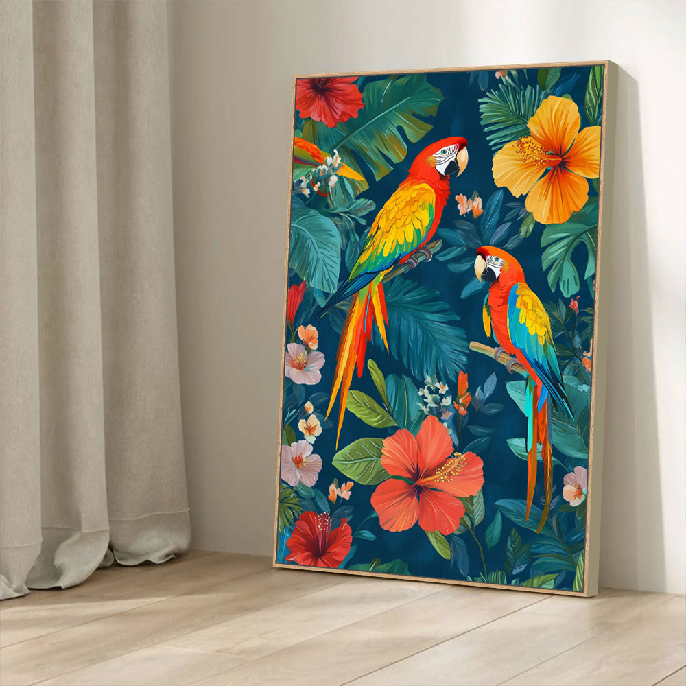 Vibrant Tropical Canvas Wall Art