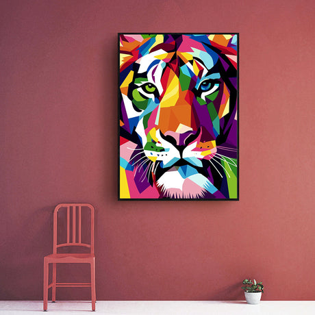 Vibrant Tiger Pop Art Canvas Wall Art