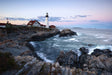 Lighthouse by the Ocean Canvas Wall Art