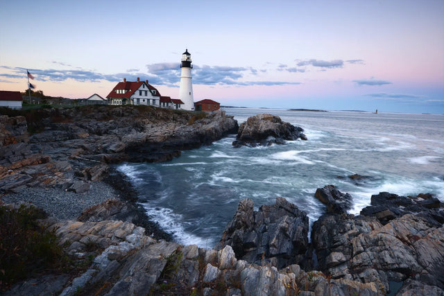 Lighthouse by the Ocean Canvas Wall Art