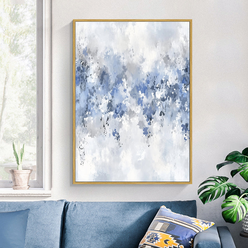 Blue And White Canvas Wall Art