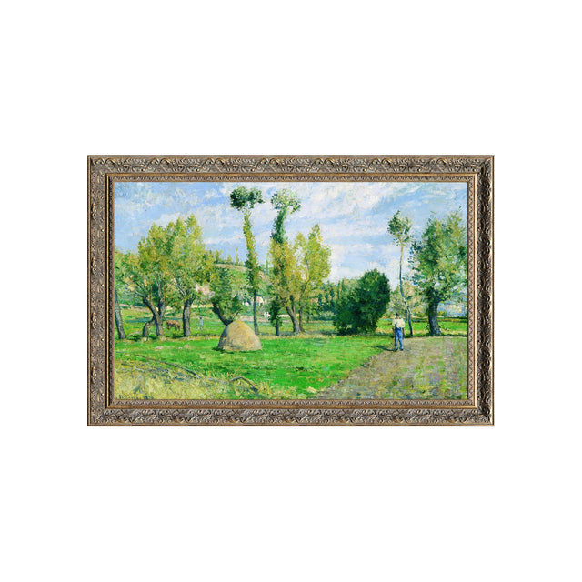 Meadows At Le Valhermeil, Auvers-Sur-Oise By Camille Pissarro