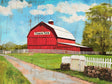 "Rustic Red Barn" Canvas Wall Art – A Touch of Countryside Charm
